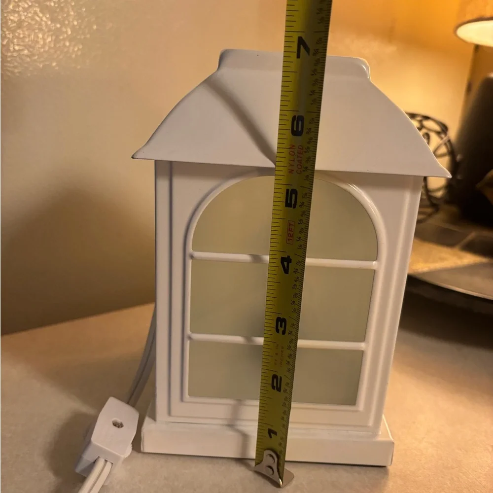 White Lantern Table Night Light Lamp